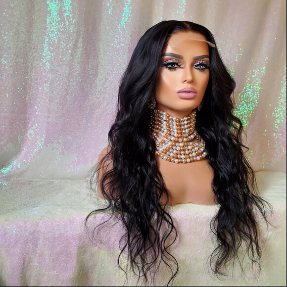 100% Virgin Human Hair closure wig 24 - Picture 2 of 8